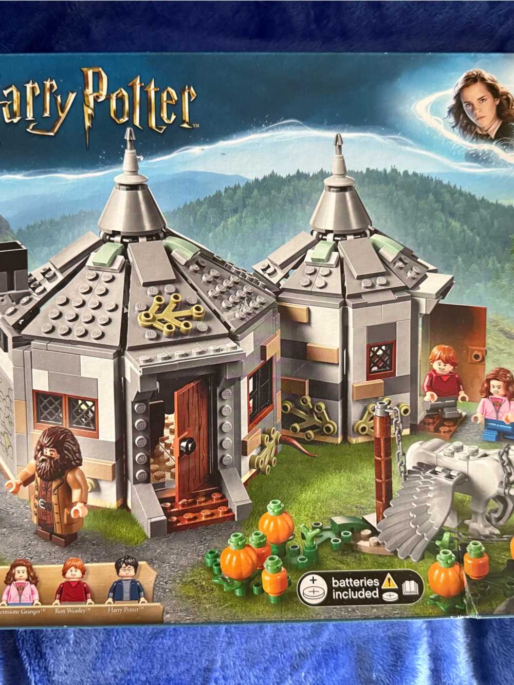 Warner Bros. Harry Potter Gray Castle Playset with Orange Pumpkins